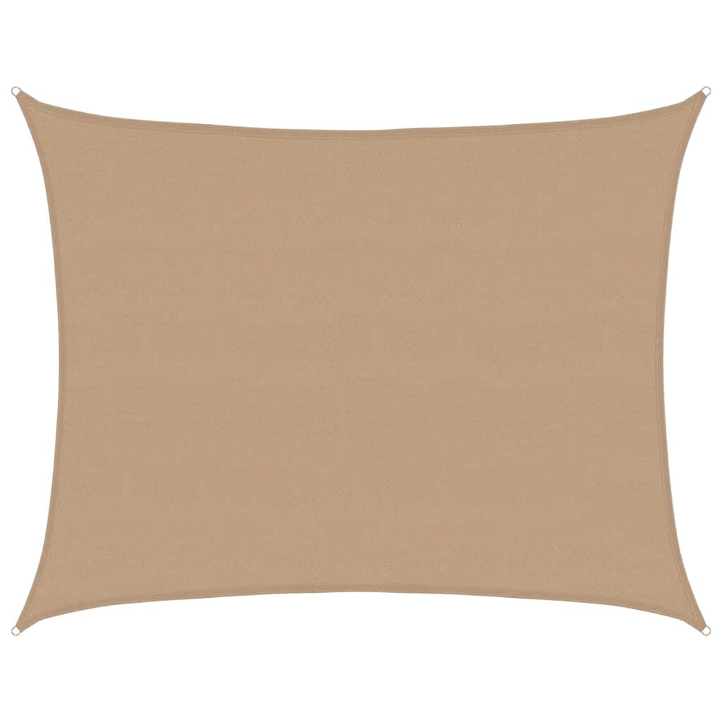 vidaXL Sunshade Sail 160 g/m² Taupe 6x8 m HDPE
