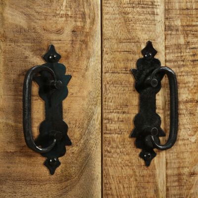 vidaXL Sideboard with 2 Drawers and 1 Cabinet Rough Mango Wood,  vidaXL Sideboard with 2 Drawers and 1 Cabinet Rough Mango Wood