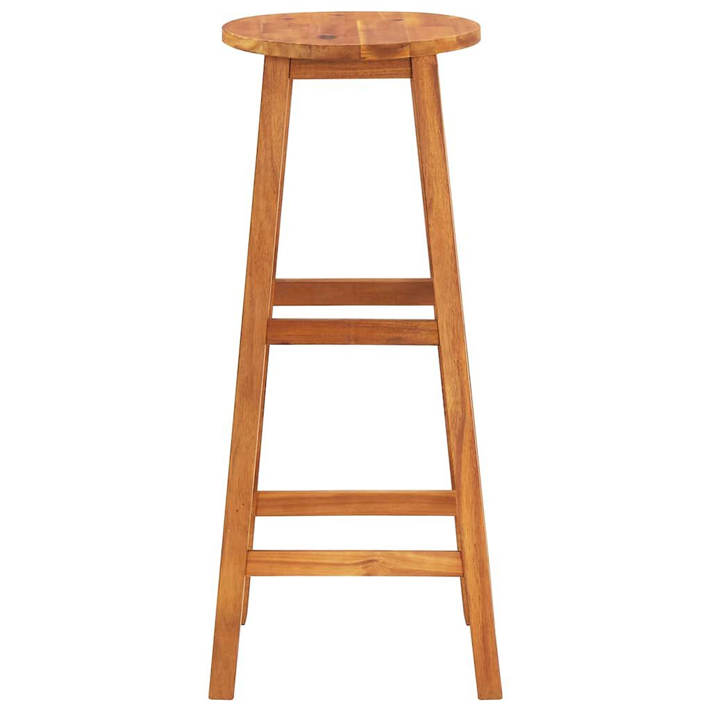 vidaXL Bar Chairs 2 pcs Solid Acacia Wood