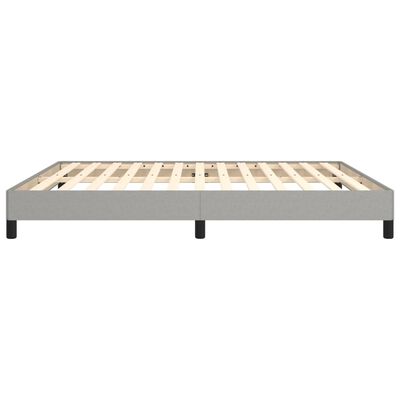 vidaXL Bed Frame without Mattress Light Grey 183x203 cm King Fabric, light grey vidaXL Bed Frame without Mattress Light Grey 183x203 cm King Fabric