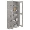 vidaXL Vitrine Cabinet Concrete Grey 82.5x30.5x185 cm Engineered Wood