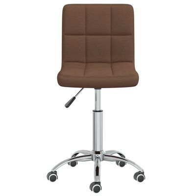 vidaXL Swivel Dining Chair Brown Fabric, brown vidaXL Swivel Dining Chair Brown Fabric