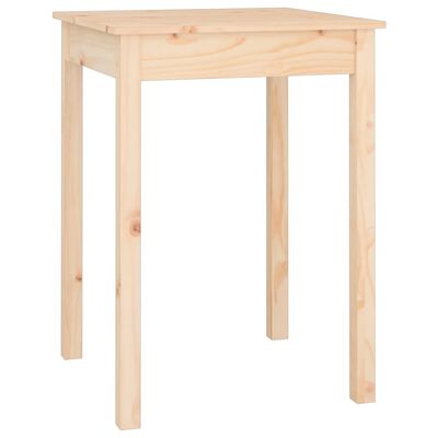 vidaXL Dining Table 55x55x75 cm Solid Wood Pine, natural vidaXL Dining Table 55x55x75 cm Solid Wood Pine