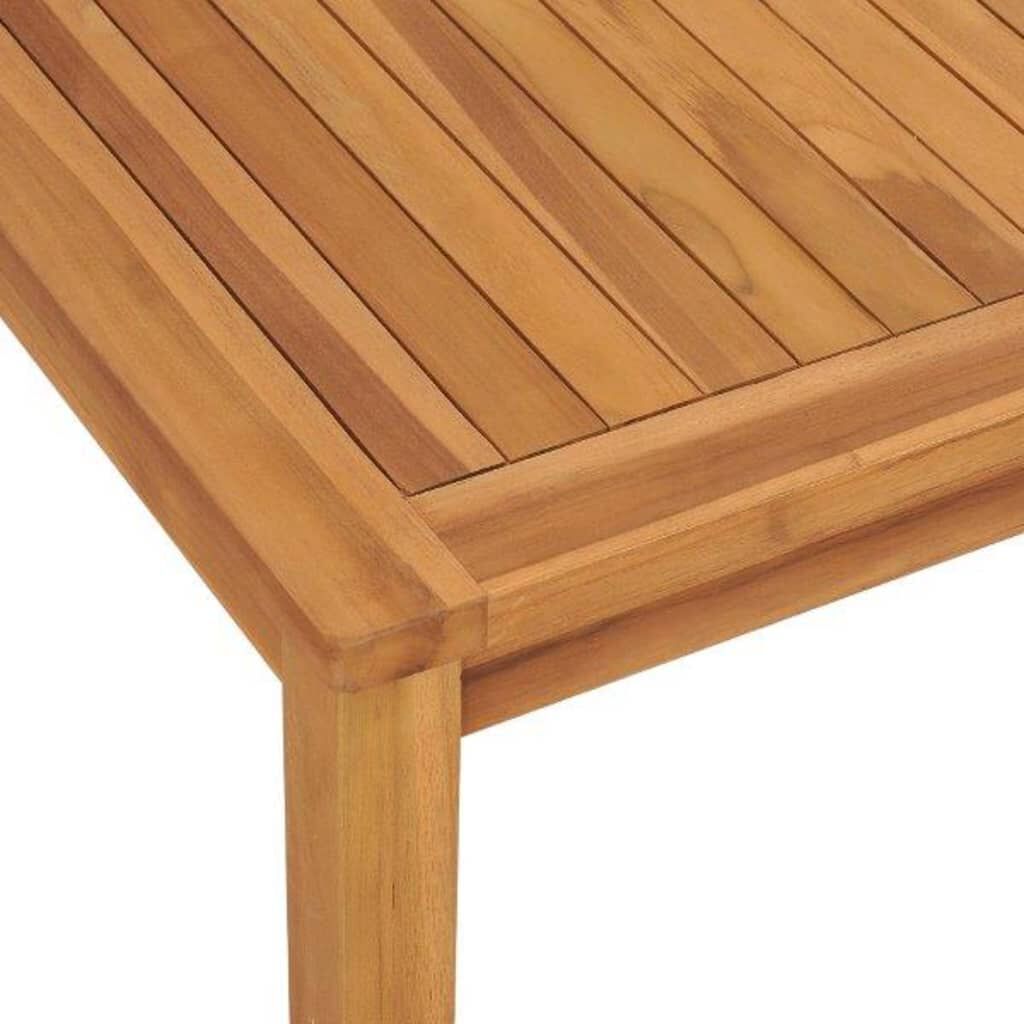 vidaXL 5 Piece Garden Dining Set Solid Wood Teak