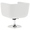 vidaXL Bar Stool White Faux Leather