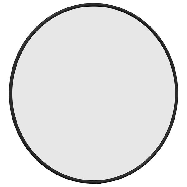 vidaXL Wall Mirror Black Ø 40 cm Round