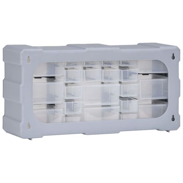 vidaXL Multi-drawer Organiser with 22 Drawers 49x16x25.5 cm