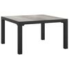 vidaXL 7 Piece Garden Lounge Set Black and Grey Poly Rattan