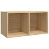 vidaXL Vinyl Storage Box Sonoma Oak 71x34x36 cm Engineered Wood