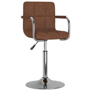 vidaXL Bar Stool Brown Fabric