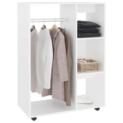 vidaXL Wardrobe White 80x40x110 cm Engineered Wood, white vidaXL Wardrobe White 80x40x110 cm Engineered Wood