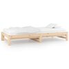vidaXL Pull-out Day Bed without Mattress 2x(80x200) cm Solid Wood Pine