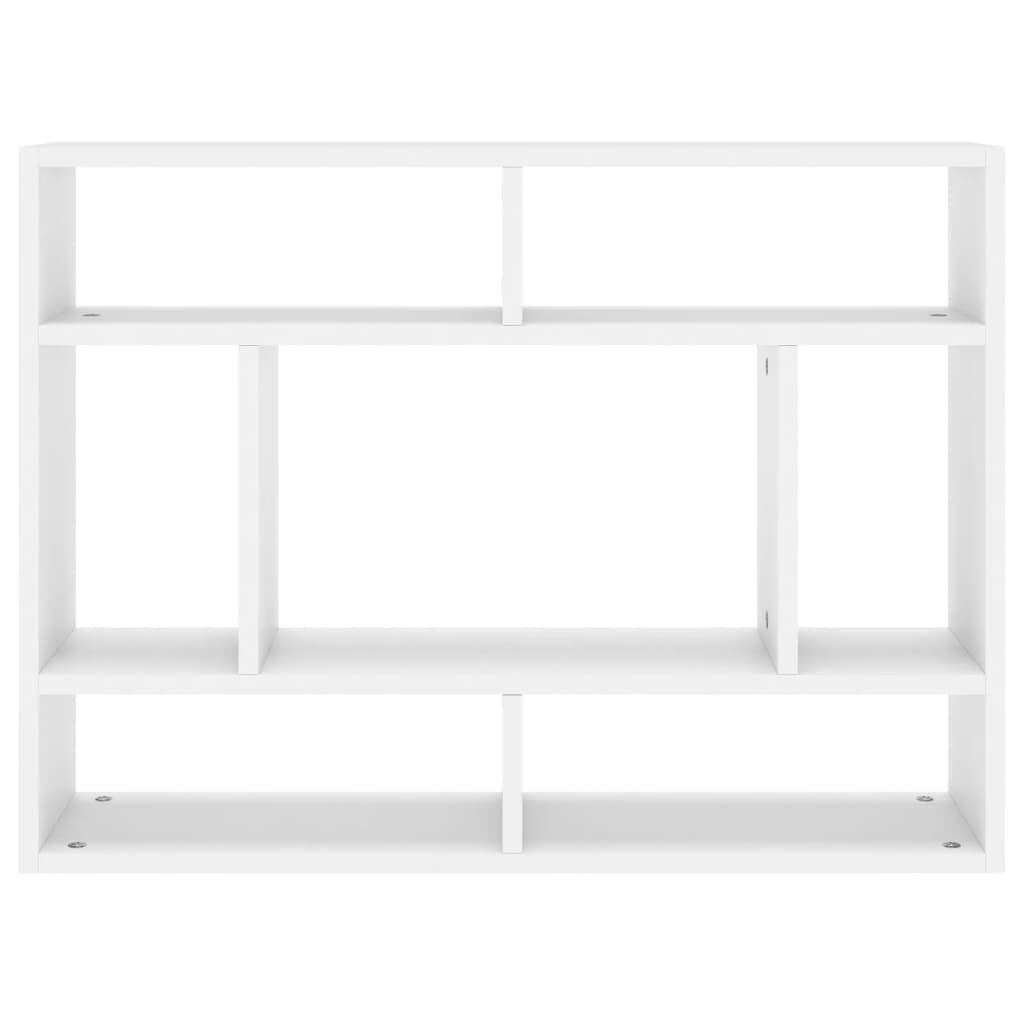 vidaXL Wall Shelf White 75x16x55 cm Engineered Wood