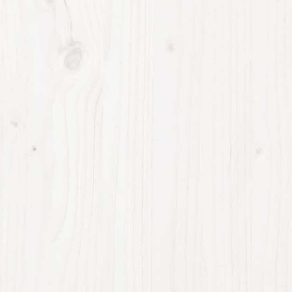 vidaXL Wall Cabinet White 100x30x35 cm Solid Wood Pine