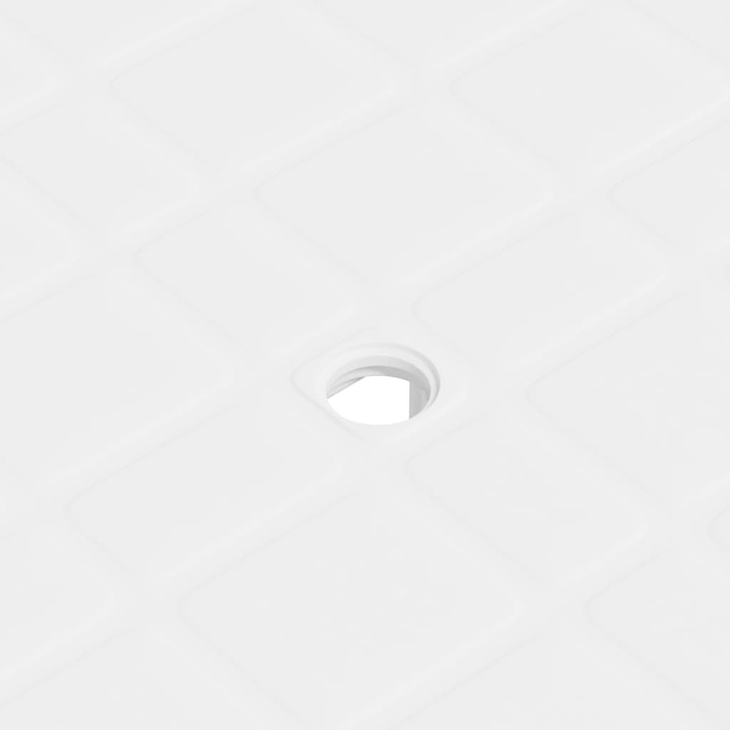 vidaXL Garden Table White 80x75x72 cm Plastic