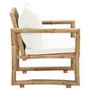 vidaXL Garden Chairs 2 pcs with Cushions and Pillows Bamboo