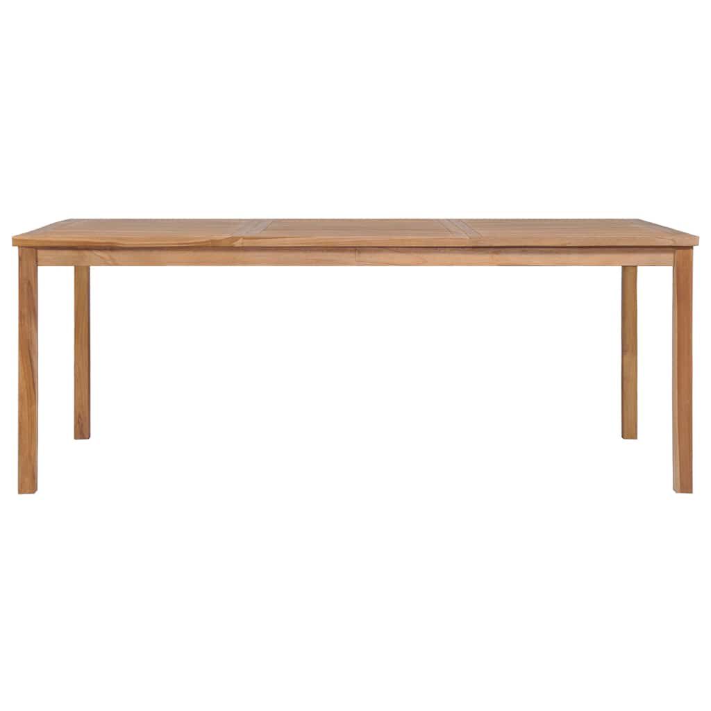vidaXL Garden Table 200x100x77 cm Solid Teak Wood