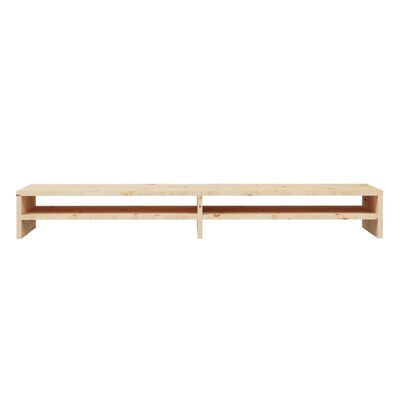 vidaXL Monitor Stand 100x24x13 cm Solid Wood Pine