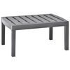 vidaXL Garden Table | Mocha | Plastic | 78 cm x 55 cm x 38 cm | Durable