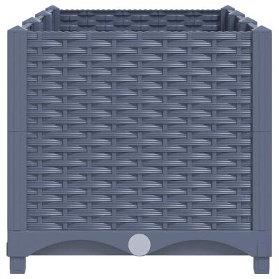 vidaXL Raised Bed 120x40x38 cm Polypropylene, blue grey vidaXL Raised Bed 120x40x38 cm Polypropylene