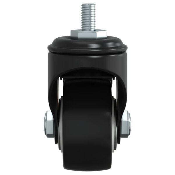 vidaXL Caster Wheels 4 pcs Black 35 mm Iron