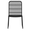 vidaXL 5 Piece Garden Dining Set Black