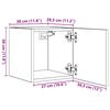 vidaXL Wall Mounted TV Cabinets 2 pcs White 30.5x30x30 cm