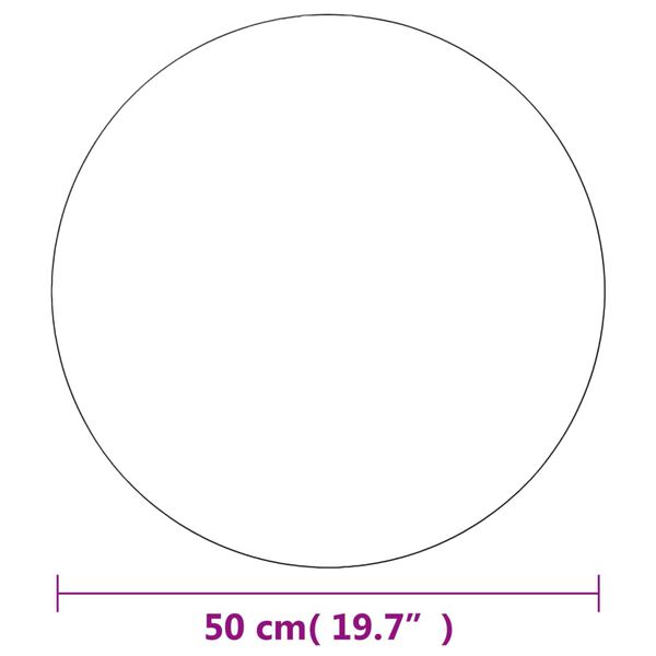 vidaXL Wall Mirrors 2 pcs 50 cm Round Glass