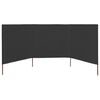 vidaXL 3-panel Wind Screen Fabric 400x160 cm Anthracite