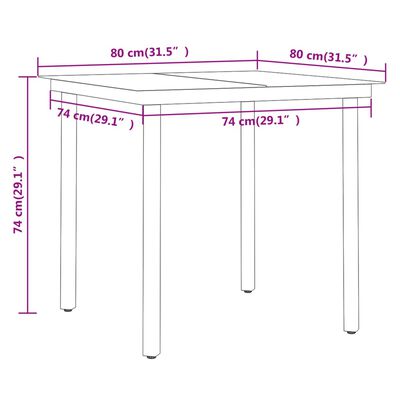 vidaXL 5 Piece Garden Dining Set Grey and Black, grey and black vidaXL 5 Piece Garden Dining Set Grey and Black