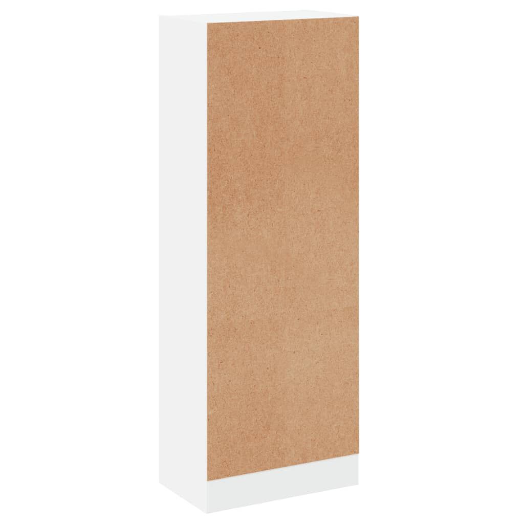 vidaXL 3-Tier Book Cabinet White 40x24x109 cm Engineered Wood