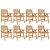 vidaXL 9 Piece Garden Dining Set Solid Wood Acacia