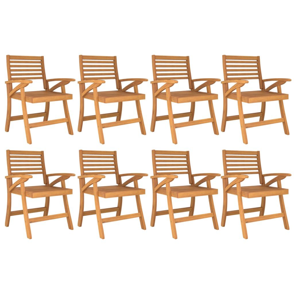 vidaXL 9 Piece Garden Dining Set Solid Wood Acacia