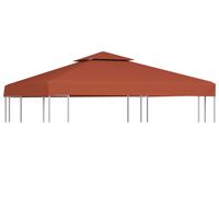 vidaXL 2-Tier Gazebo Top Cover 310 g/m² 3x3 m Terracotta, terracotta vidaXL 2-Tier Gazebo Top Cover 310 g/m² 3x3 m Terracotta