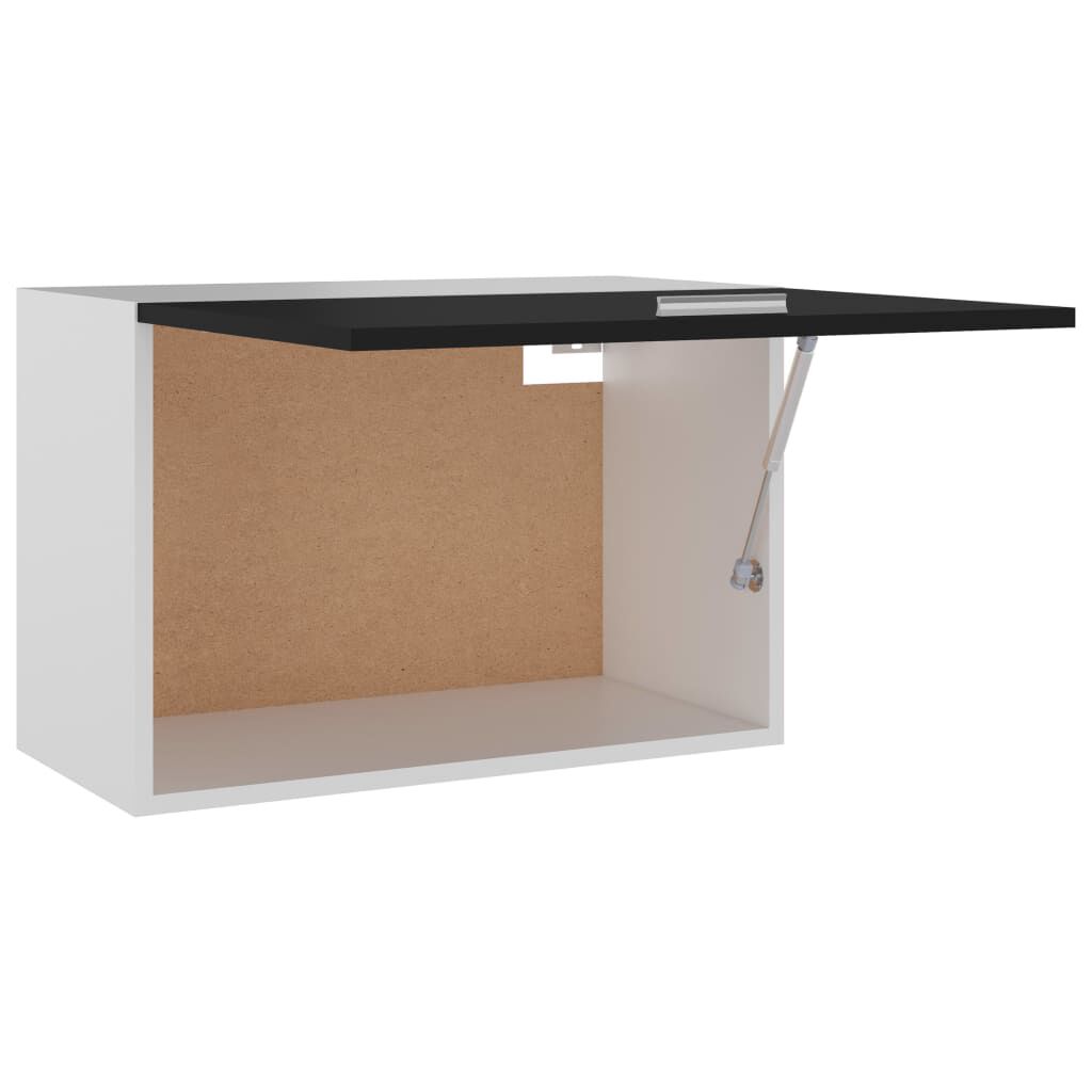 vidaXL Hanging Cabinet Lyon Black 60x31x40 cm Engineered Wood