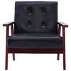 vidaXL Armchair Black Faux Leather