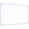 vidaXL Kitchen Backsplashes 2 pcs Transparent 80x50 cm Tempered Glass