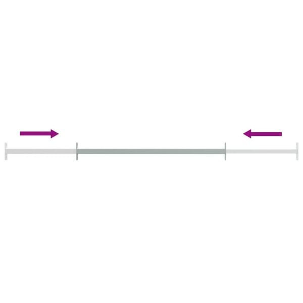 vidaXL Adjustable Security Window Bar 710-1200 mm