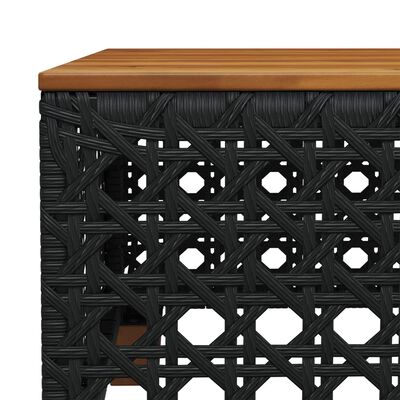 vidaXL 11 Piece Garden Sofa Set with Cushions Black Poly Rattan