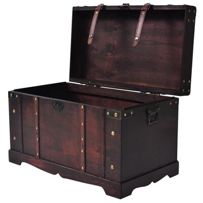 vidaXL Vintage Treasure Chest Wood 66x38x40 cm,  vidaXL Vintage Treasure Chest Wood 66x38x40 cm