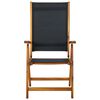 vidaXL Folding Garden Chairs 4 pcs Solid Wood Acacia and Textilene