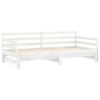 vidaXL Pull-out Day Bed without Mattress White 2x(90x200)cm