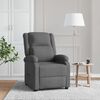 vidaXL Recliner Chair Dark Grey Fabric