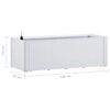 vidaXL Garden Raised Bed with Self Watering System White 100x43x33 cm