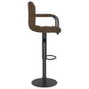 vidaXL Bar Stools 2 pcs Brown Fabric