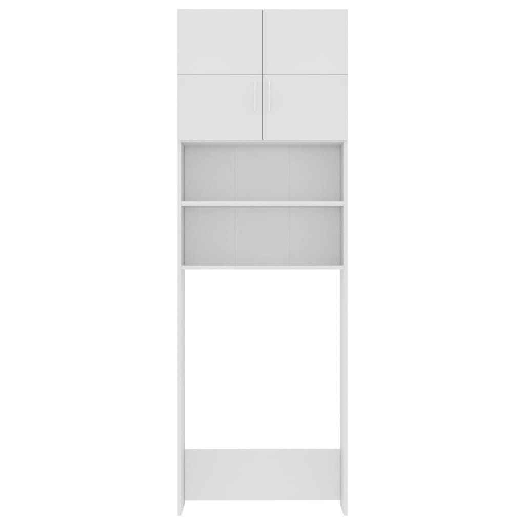vidaXL Washing Machine Cabinet White 64x25.5x190 cm Engineered Wood