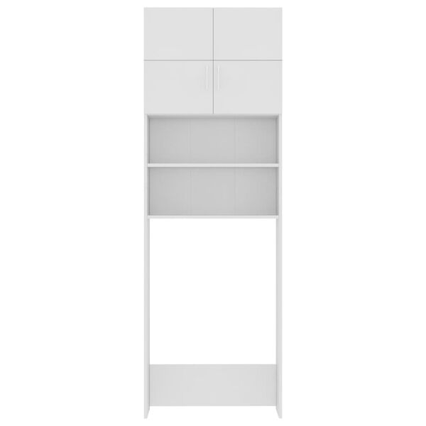 vidaXL Washing Machine Cabinet White 64x25.5x190 cm Engineered Wood