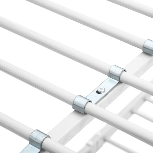 vidaXL Bunk Bed without Mattress White Metal 90x200cm