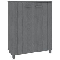 vidaXL Shoe Cabinet HAMAR Dark Grey 85x40x108 cm Solid Wood Pine, dark grey vidaXL Shoe Cabinet HAMAR Dark Grey 85x40x108 cm Solid Wood Pine
