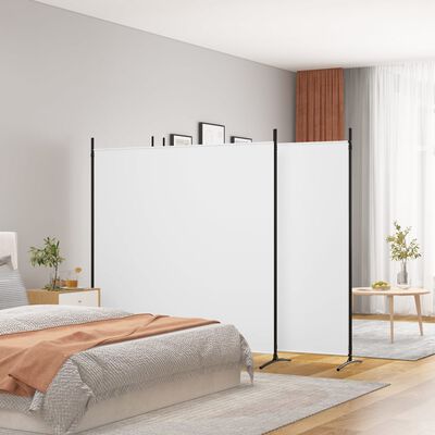 vidaXL 4-Panel Room Divider White 698x180 cm Fabric, white vidaXL 4-Panel Room Divider White 698x180 cm Fabric
